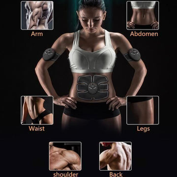 Patch abdominal EMS Dispositif d'entraînement musculaire abdominal Patch d'entraînement musculaire masculin et féminin,8PCS